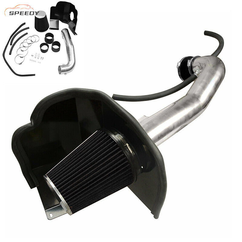 Cold Air Intake Kit + Heat Shield For 2014-2019 Chevrolet GMC Cadillac 5.3L 6.2L