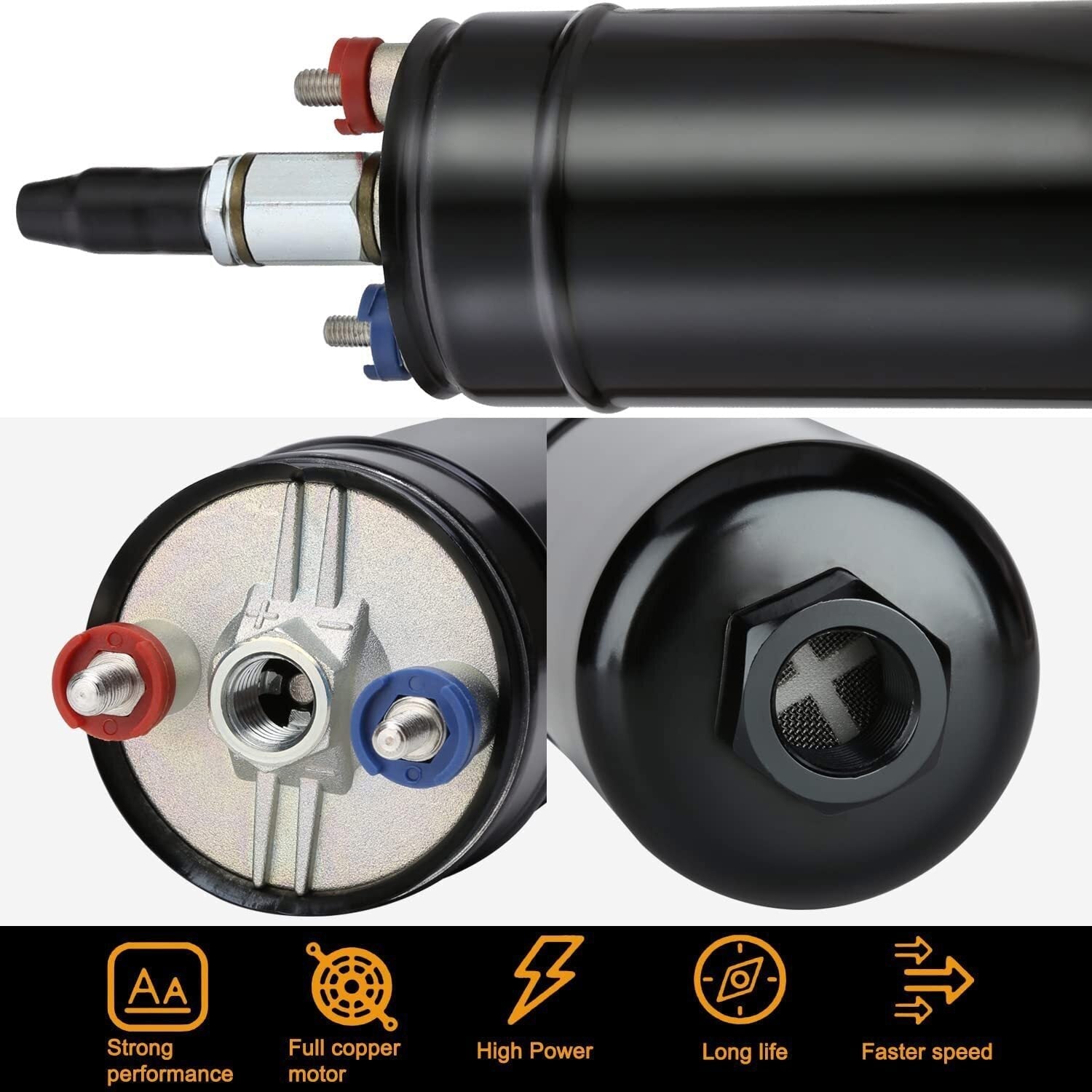 300LPH Universal External Inline Electric High Pressure Fuel Pump E85 0580254044