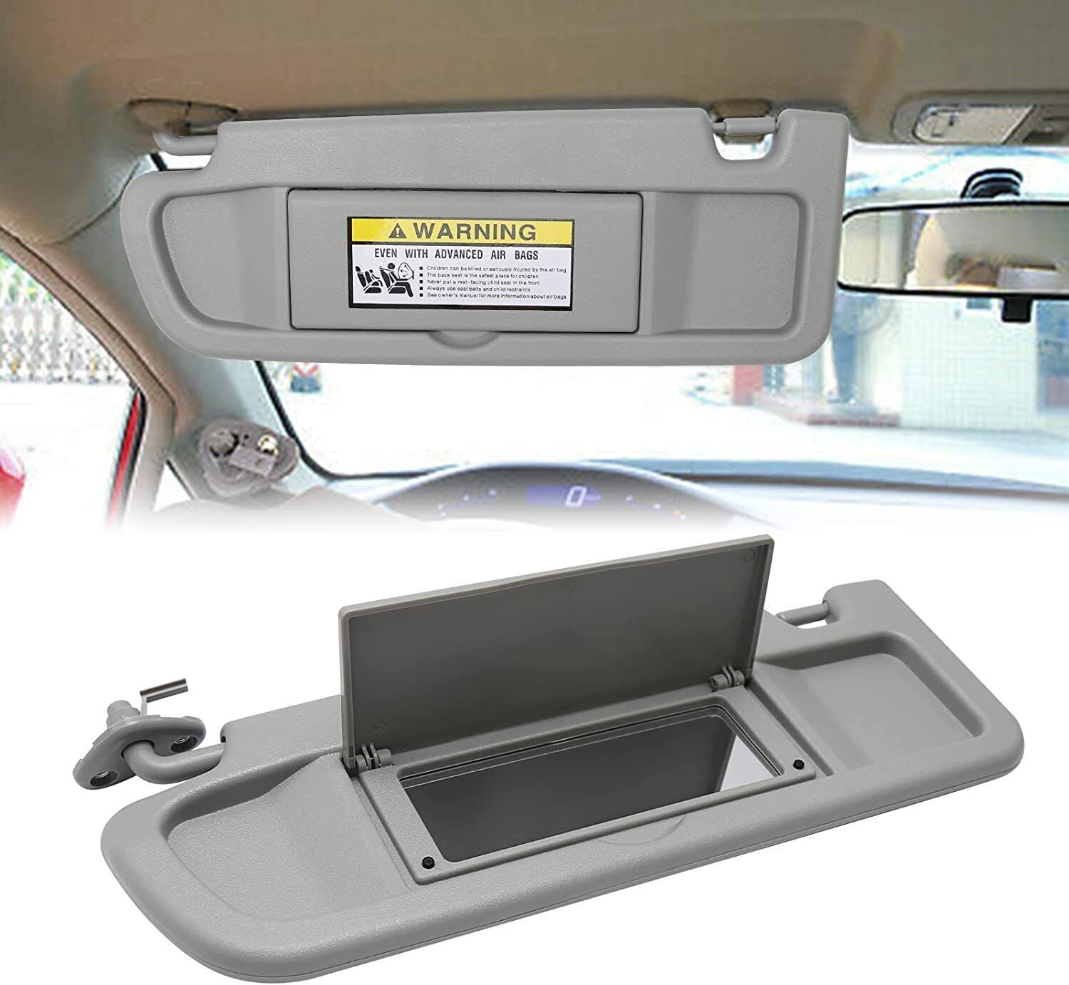 Left Driver Side Sun Visor for Honda Civic 2006-2011 Light Gray 83280-SNA-A01ZC
