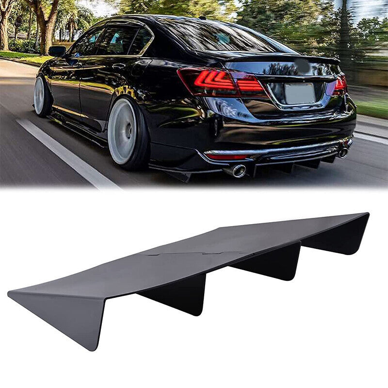 For New Edge Ford Mustang 4 Shark Fins Car Rear Bumper Lip Diffuser Splitter US