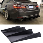For New Edge Ford Mustang 4 Shark Fins Car Rear Bumper Lip Diffuser Splitter US