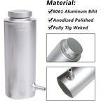 Coolant Overflow Tank Radiator Bottle Universal 800ml Aluminum with Hose Line US