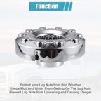 Wheel Center Hub Caps Dually 10 Lug For 05-17 Ford F450 F550 Super Duty 1 PAIR