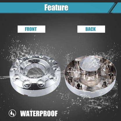 Wheel Center Hub Caps Dually 10 Lug For 05-17 Ford F450 F550 Super Duty 1 PAIR