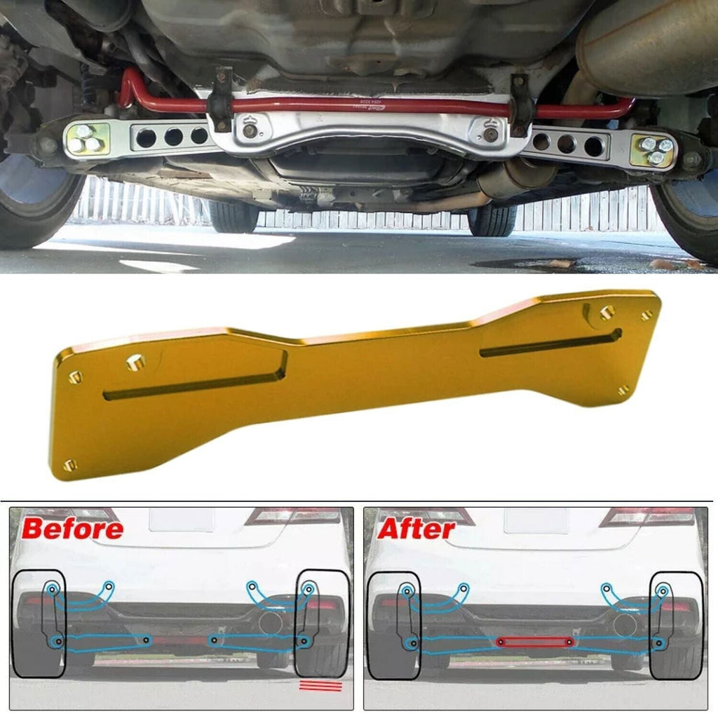 FOR CIVIC 01-05 DX ES LX EX SI EM EP3 REAR LOWER CONTROL ARM + SUBFRAME BRACE