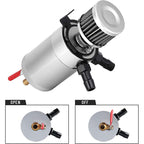 2-Port Oil Catch Can Kit Reservoir Petrol Diesel Turbo Baffled Tank Universal