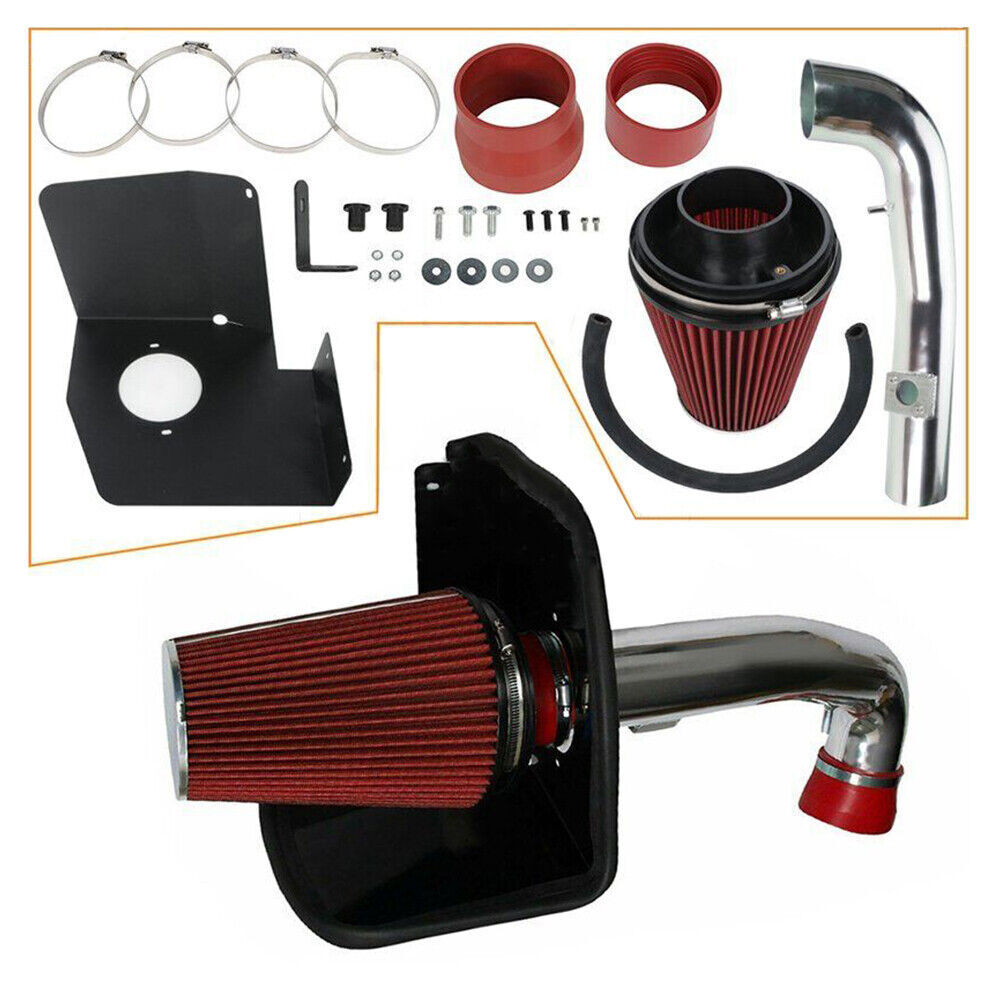 Cold Air Intake Kit+Heat Shield for 2009-13 Chevy/GMC 1500 V8 4.8L/5.3L/6.0L R