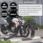 7/8" Motorcycle Handlebar Hydraulic Brake Master Cylinder & Clutch Lever Black