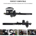 7/8" Motorcycle Handlebar Hydraulic Brake Master Cylinder & Clutch Lever Black