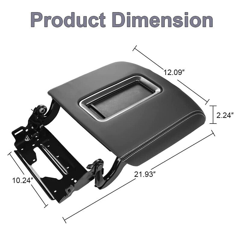For 2015-2019 Chevrolet Suburban SILVERADO CENTER CONSOLE Armrest Lid Black