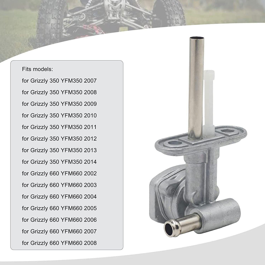 Fuel Valve Petcock & Lever Screw For Yamaha Grizzly Bruin YFM350, Grizzly YFM660