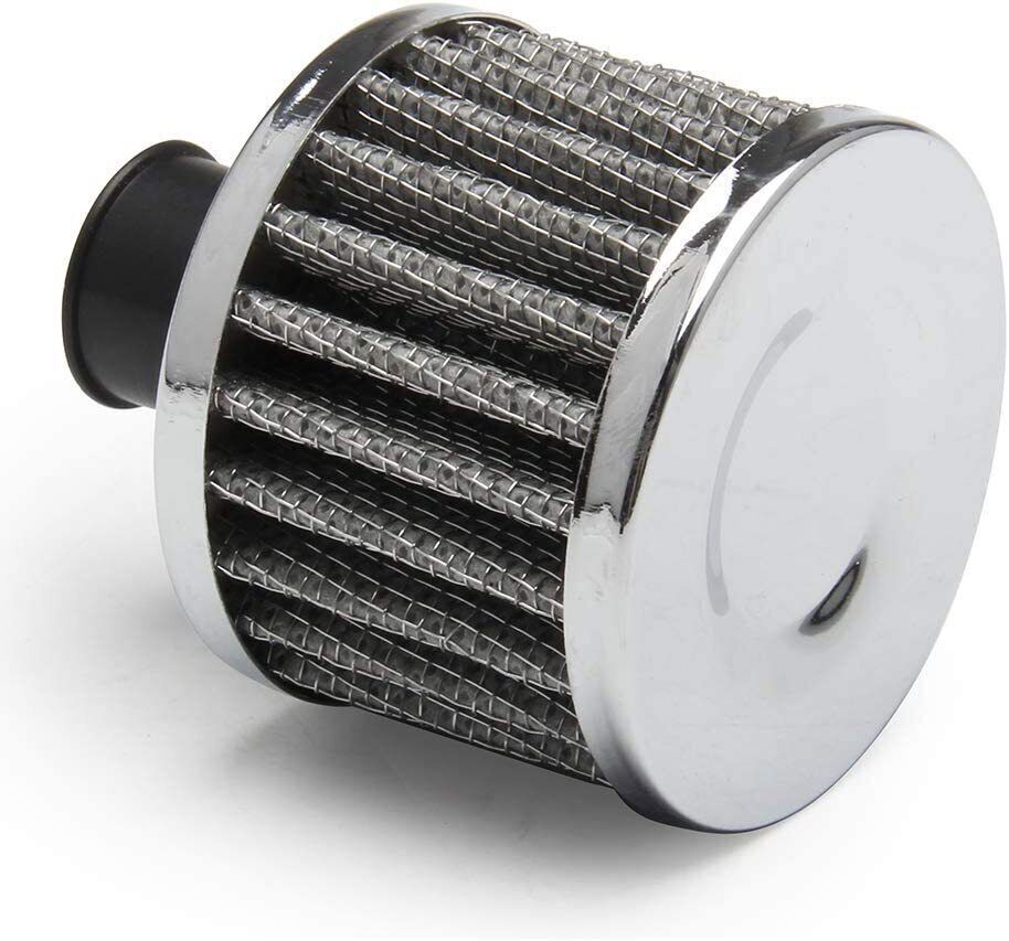 Oil Catch Can Kit Reservoir Baffled Tank with Breather Hose Universal Sliver