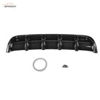 Universal Car Rear Bumper Lip Diffuser Lower Splitter Shark Fin 6 Wing
