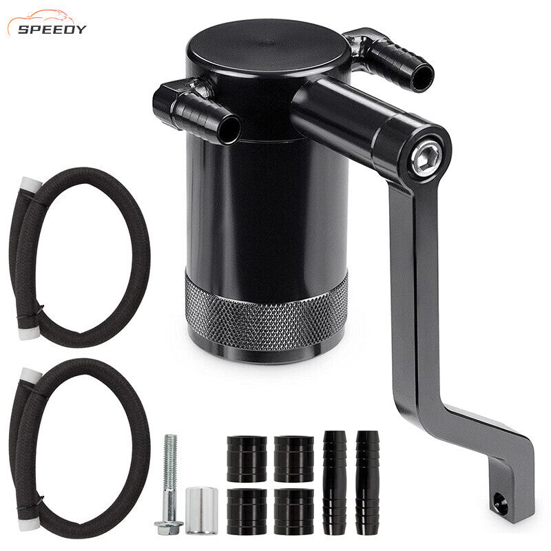 6.4L Z-Bracket Billet Oil Catch Can Kit For 11-21 Dodge Challenger Chrysler 5.7L