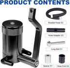 6.4L Z-Bracket Billet Oil Catch Can Kit For 11-21 Dodge Challenger Chrysler 5.7L