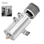 750ml 10AN Oil Catch Can Reservoir Tank & Breather Filter Baffled Kit Aluminum