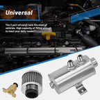 750ml 10AN Oil Catch Can Reservoir Tank & Breather Filter Baffled Kit Aluminum