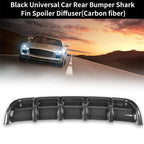 Car Rear Bumper Lip Diffuser Universal Car Shark Fin Spoiler Diffuser Lip 26"x5"