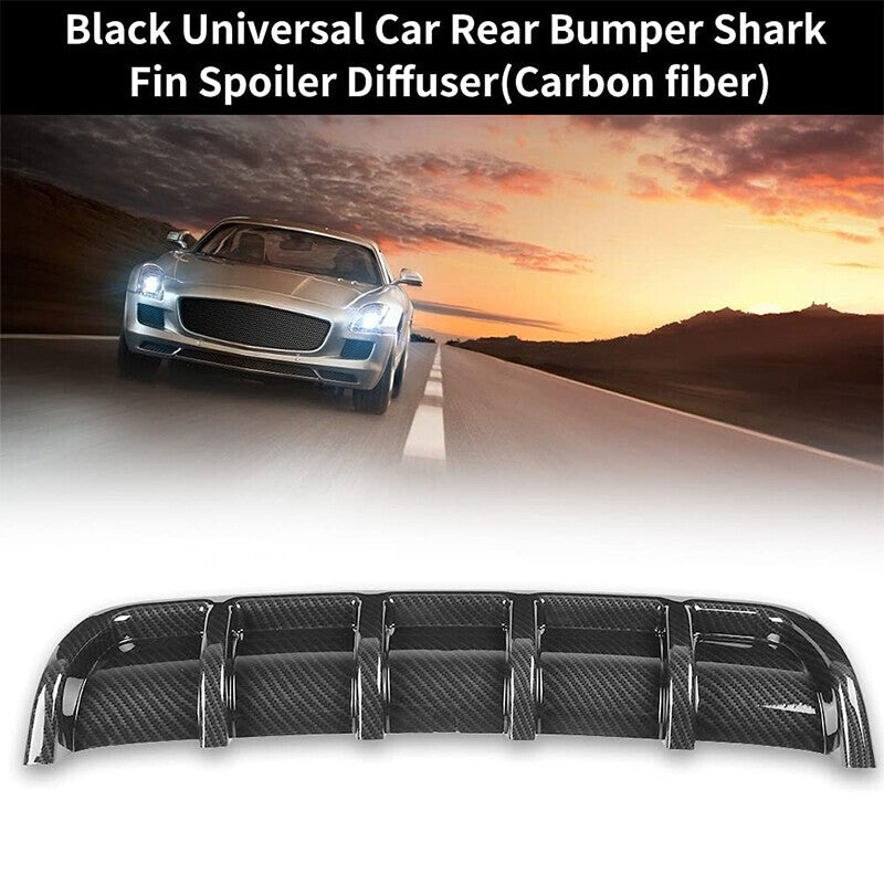 Car Rear Bumper Lip Diffuser Universal Car Shark Fin Spoiler Diffuser Lip 26"x5"