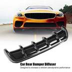 Car Rear Bumper Lip Diffuser Universal Car Shark Fin Spoiler Diffuser Lip 26"x5"
