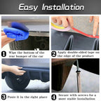 Car Rear Bumper Lip Diffuser Universal Car Shark Fin Spoiler Diffuser Lip 26"x5"