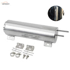 3"x10" Polished Stainless Steel Radiator Coolant Overflow Catch Puke Tank 32OZ