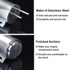 3"x10" Polished Stainless Steel Radiator Coolant Overflow Catch Puke Tank 32OZ