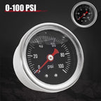 Adjustable Fuel Pressure Regulator Kit Oil 0-100psi Gauge -6AN Black