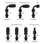 Adjustable Fuel Pressure Regulator Kit Oil 0-100psi Gauge -6AN Black
