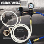 28pcs Radiator Pressure Tester Coolant Purge Refill Vacuum Cooling System Kit