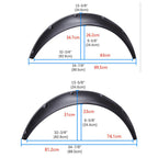 4x Universal Car Truck Wheel Fender Flares Cover Wide body Kit wheel arches