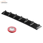 Universal Carbon Look Rear Lower Bumper Diffuser Fin Spoiler Lip Wing Splitter