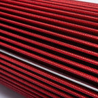 RED 4" inch Inlet Truck Air Filter Dry Flow Clamp-On Round Cone Air Intake