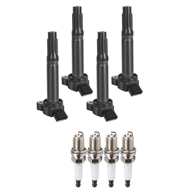 4PCS Ignition Coil + 4PCS Spark Plug Set For Toyota Camry RAV4 Avalon L4 2.5L US