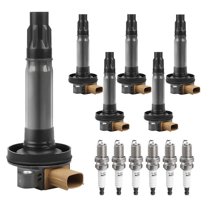 6PCS Ignition Coil UF646 iridium Spark Plug For Ford F-150 Transit Ecoboost 3.5L