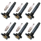 6PCS Ignition Coil UF646 iridium Spark Plug For Ford F-150 Transit Ecoboost 3.5L