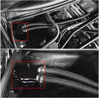 Engine Oil Catch Can Tank Kit with Hose Kit 300ml Aluminum Polish Black