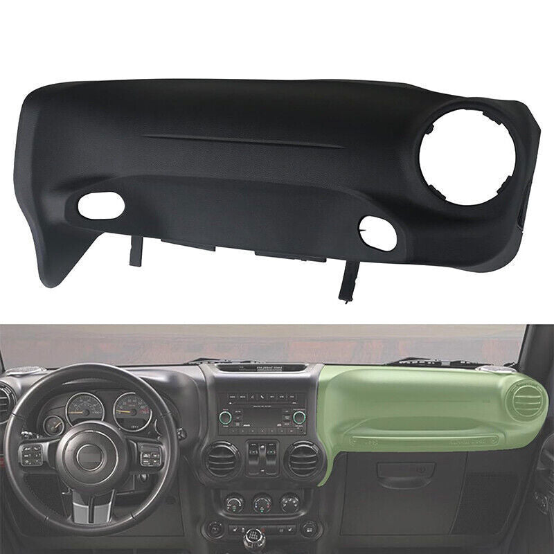 For 2015 16 17 2018 Jeep Wrangler JK Passenger Dashboard Dash Cover Trim Panel