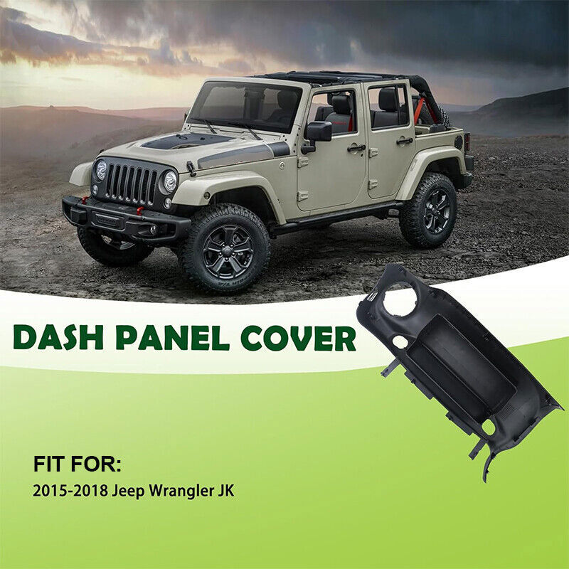 For 2015 16 17 2018 Jeep Wrangler JK Passenger Dashboard Dash Cover Trim Panel