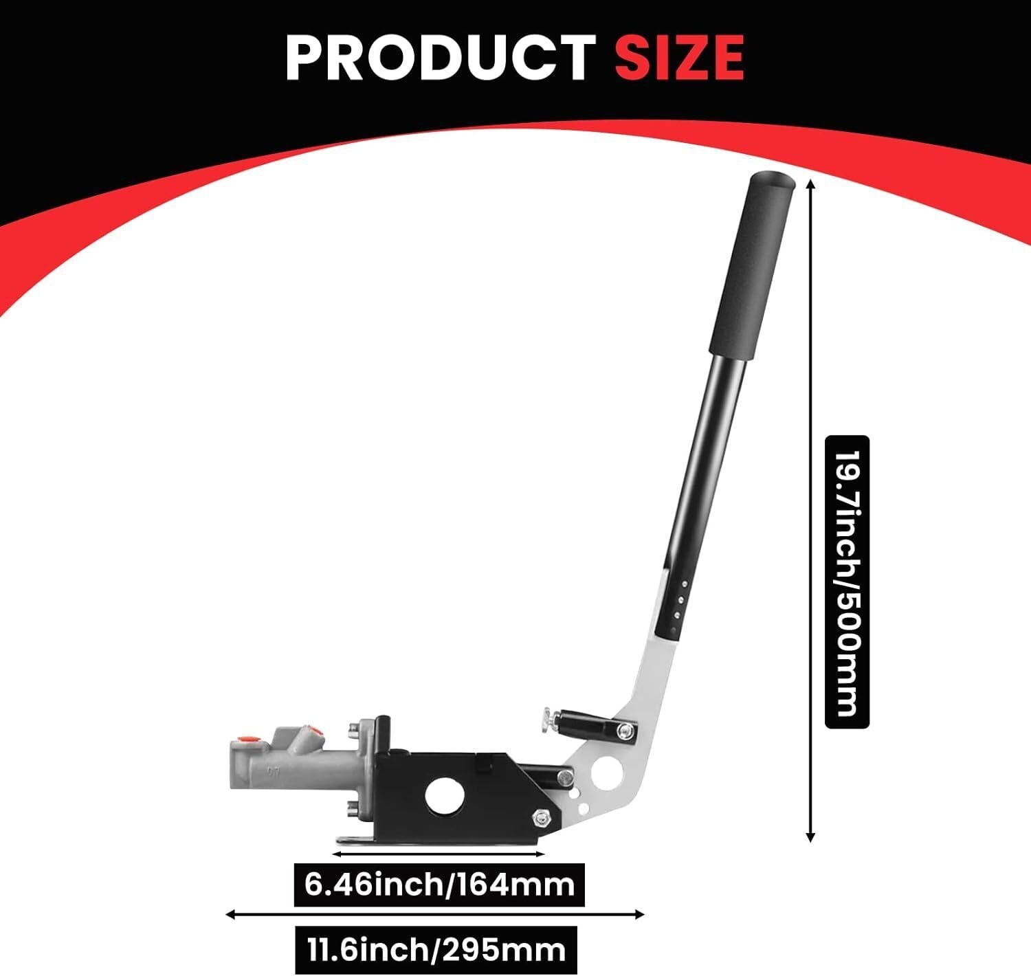 Hydraulic Handbrake Adjustable E Brake Long Lever Handle Universal Hand Lever