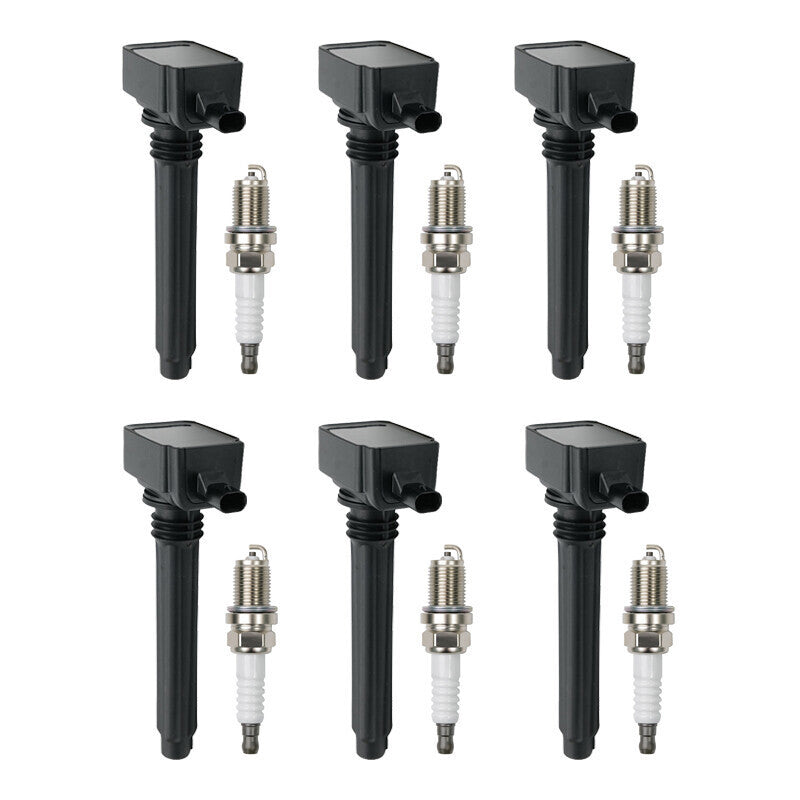 UF648 6 Ignition Coils + 6 Spark Plugs Fit for 3.6L Chrysler Dodge Charger Jeep