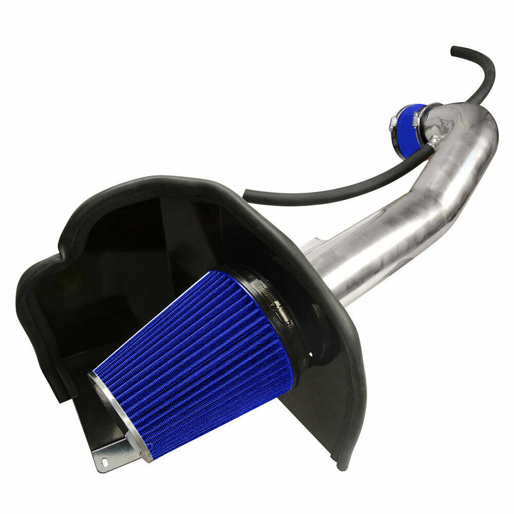 Cold Air Intake System w/ Filter Heat Shield for 14-18 Chevy GMC 1500 5.3L 6.2L