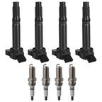 UF487 Pack of 4 Ignition Coil&Spark Plug for Camry Rav4 Avalon Lexus RX350 ES350