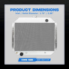 3 Row Aluminum Radiator For 68-79 Ford F-Series F100 F150 F250 F350 78-79 Bronco