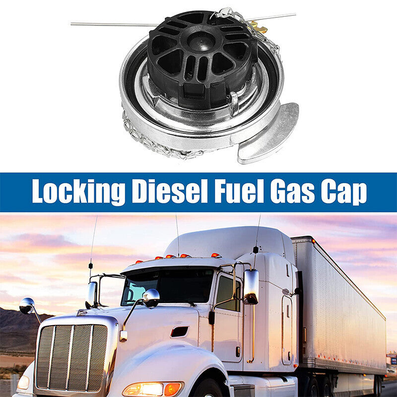 Locking Diesel Fuel Cap for 1972-2017 Peterbilt 330-587 Trucks 11-04859-200