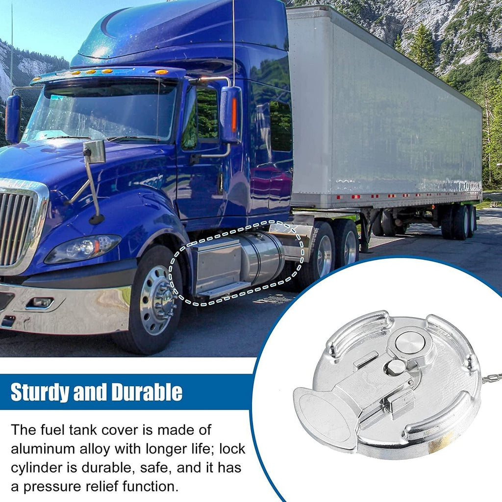 Locking Diesel Fuel Cap for 1972-2017 Peterbilt 330-587 Trucks 11-04859-200