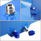 20 GALLON/76L BLUE ALUMINUM RACING/DRIFT FUEL/GAS CELL TANK+CAP+LEVEL SENDER