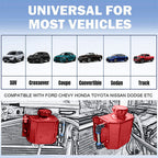 2L Red Aluminum Coolant Radiator Overflow Reservoir Expansion Water Tank