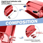 2L Red Aluminum Coolant Radiator Overflow Reservoir Expansion Water Tank