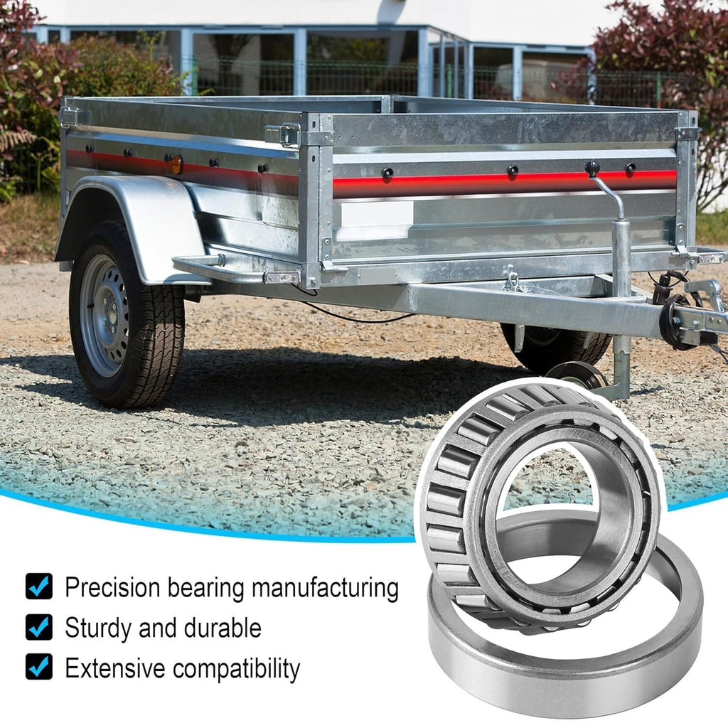 2 Pair Wheel Hub Trailer Bearing Kit L68149 L44649 for 3500 Lbs Trailer Axle #84